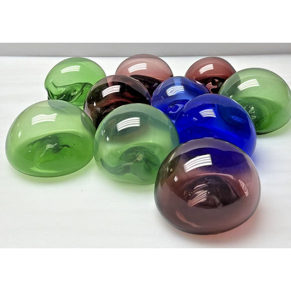 Vintage Lot of 10 Pier 1 Candlescaping Floating Bubbles Blown Glass Floats Orbs - Picture 4 of 12